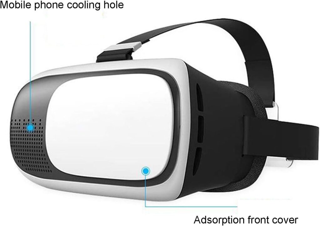 3D VR Smart Glasses, 3D Virtual Reality Goggles Headsets for Video Movies  Games, Light Weigh Comfortable Smart Glasses for Kids  Adults Wireless Bluetooth Compatible All Phone