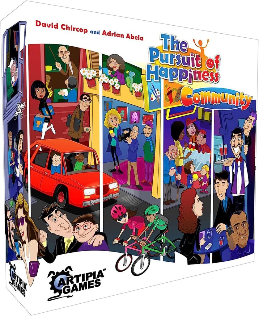 Artipiagames The Pursuit of Happiness: All-in Big Box - Includes Base Game, Expansions (Community, Experiences, Nostalgia)  4 Mini
