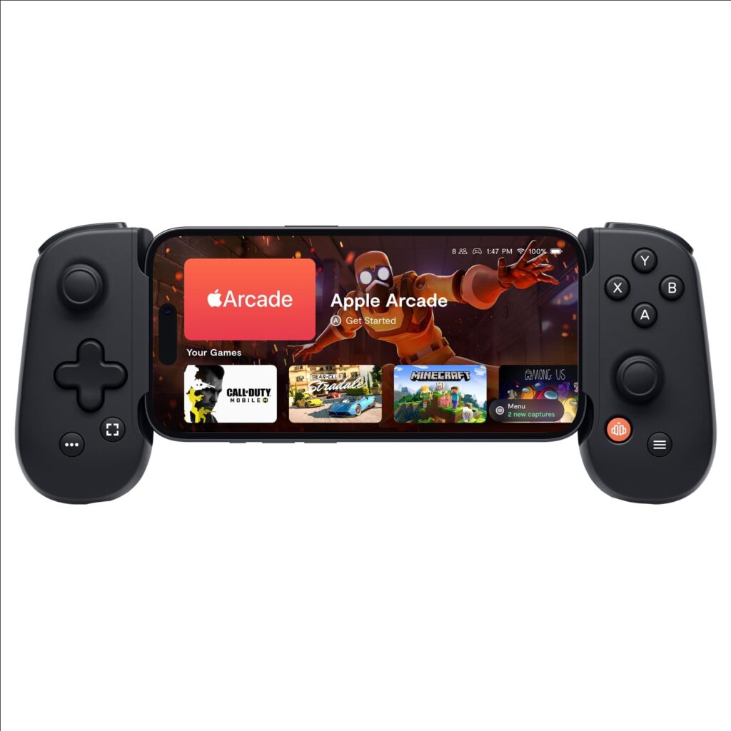 BACKBONE One Mobile Gaming Controller for iPhone - Turn Your iPhone into a Gaming Console - Play Xbox, PlayStation, Call of Duty, Fortnite, Roblox, Minecraft, Genshin Impact  More