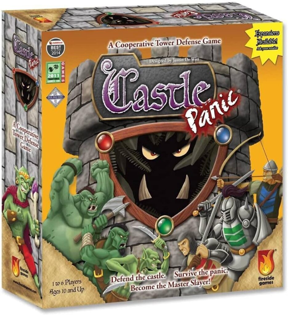 Castle Panic Cooperative Board Game – Defend Towers Against Goblins, Orcs,  Trolls for Game Night – 4 Game Modes – 1 to 6 Players – Strategy Board Games for Adults  Kids 8+ by Fireside Games