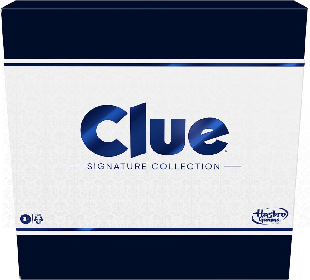 Clue Board Game Signature Collection, Premium Packaging and Components, Family Games for Kids and Adults, Mystery Games for 2 to 6 Players