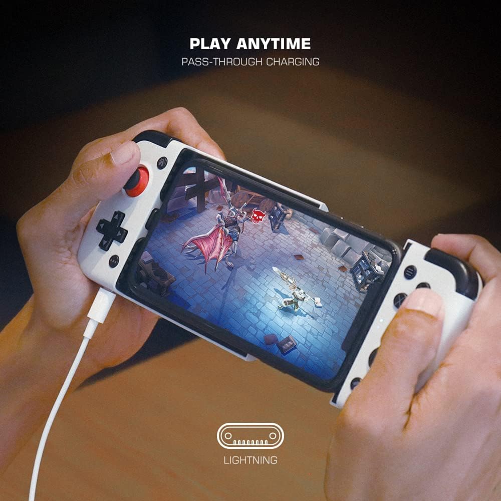 GameSir X2 Lightning Gamepad Mobile Game Controller for iOS, Wired Phone Controller for iPhone, support MFi Apple Arcade Games and Cloud Gaming