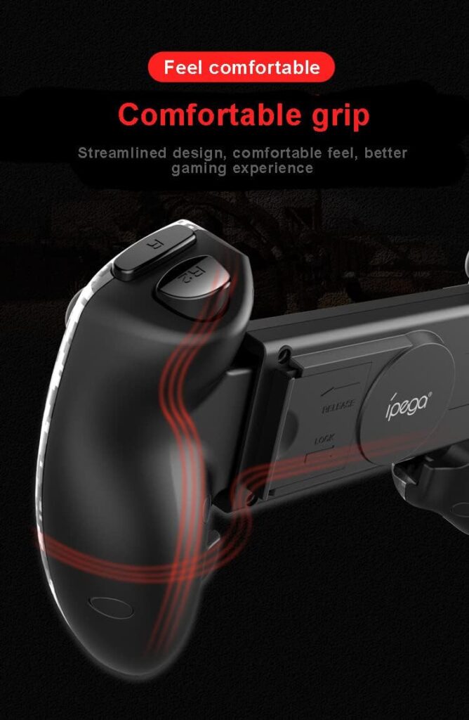 ipega-PG-9083A Game joystick MFI Wireless 5.0 Smart PUBG Mobile Game Controller Retractable for iOS Android(6.0 above system) Mobile Smartphone Tablet/PC /PS3