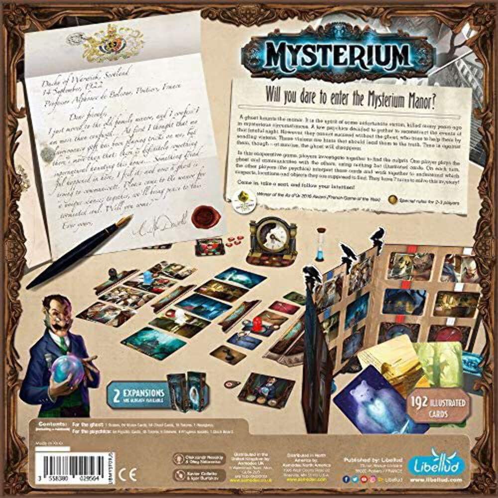 Mysterium Board Game (Base Game) | Mystery Board Game | Cooperative Game for Adults and Kids | Fun for Family Game Night | Ages 10 and up | 2-7 Players | Average Playtime 45 Minutes | Made by Libellud
