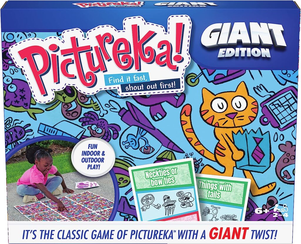 Pictureka! Giant Edition Game for Kids | Family Board Games | Indoor/Outdoor Games | Kids Games | Fun Games with Big Mat  Cards, for Kids Ages 6+