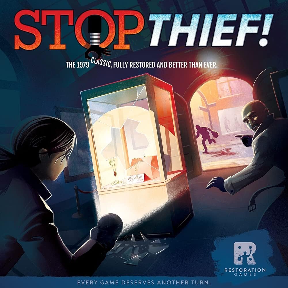 Restoration Games Stop Thief! 2nd Edition,Multi-Colored,REO9008, ages 8