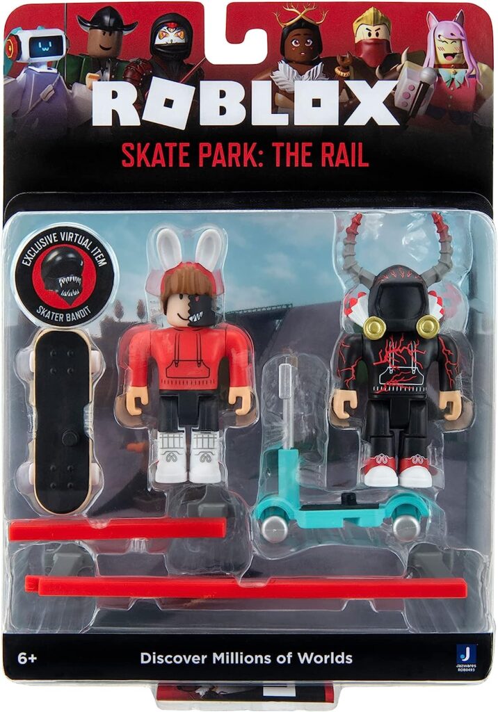 Roblox Action Collection - Skate Park: The Rail Game Pack [Includes Exclusive Virtual Item]
