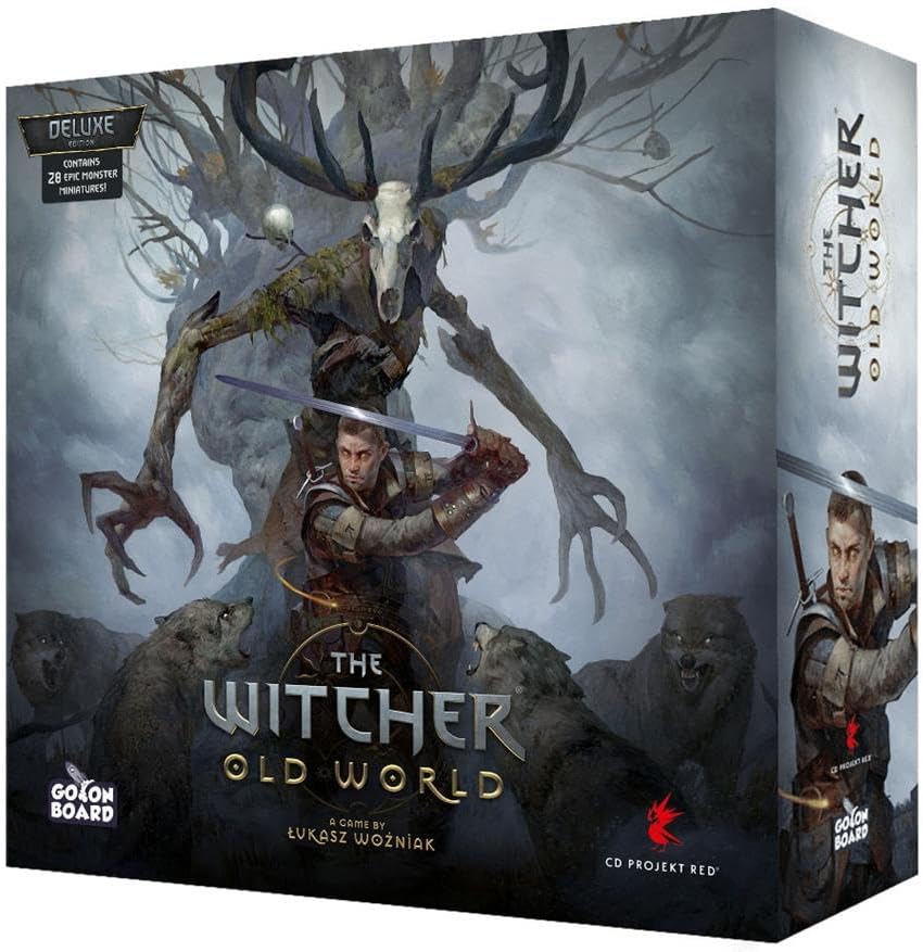 The Witcher Old World Deluxe Edition Board Game | Fantasy Game | Competitive Adventure Game | Strategy Game for Adults | Ages 14+ | 1-5 Players | Average Playtime 90-150 Minutes | Made by Go On Board