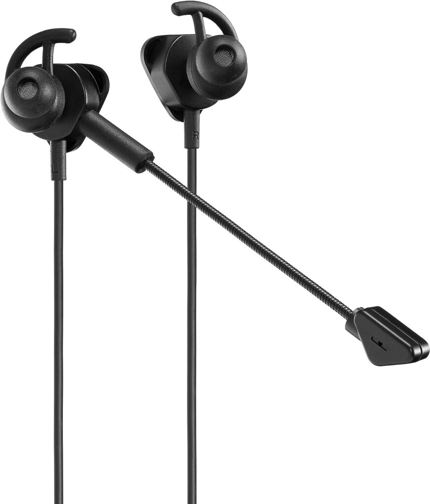 Turtle Beach Battle Buds In-Ear Gaming Headset for Mobile  PC with 3.5mm, Xbox Series X/ S, Xbox One, PS5, PS4, PlayStation, Switch – Lightweight, In-Line Controls - Black/Silver