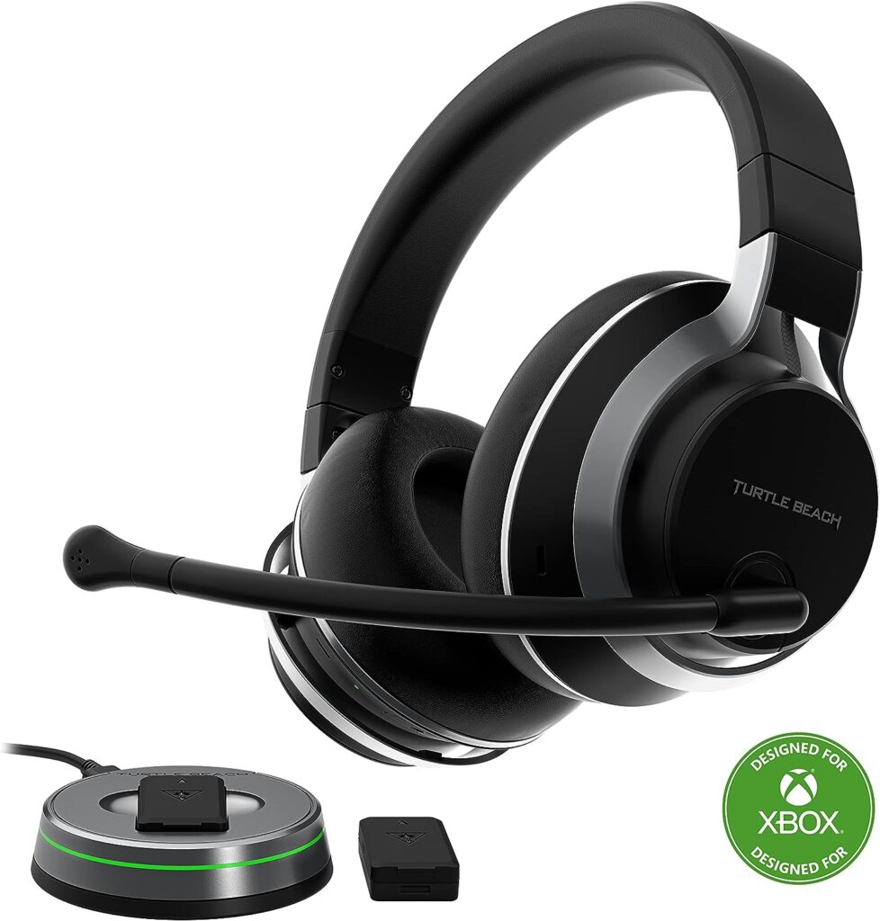 Turtle Beach Stealth Pro Multiplatform Wireless Noise-Cancelling Gaming Headset for Xbox Series X|S, Xbox One, PS5, PS4, PC, Mac, Switch,  Mobile – 50mm Speakers, Bluetooth, Dual Batteries – Black