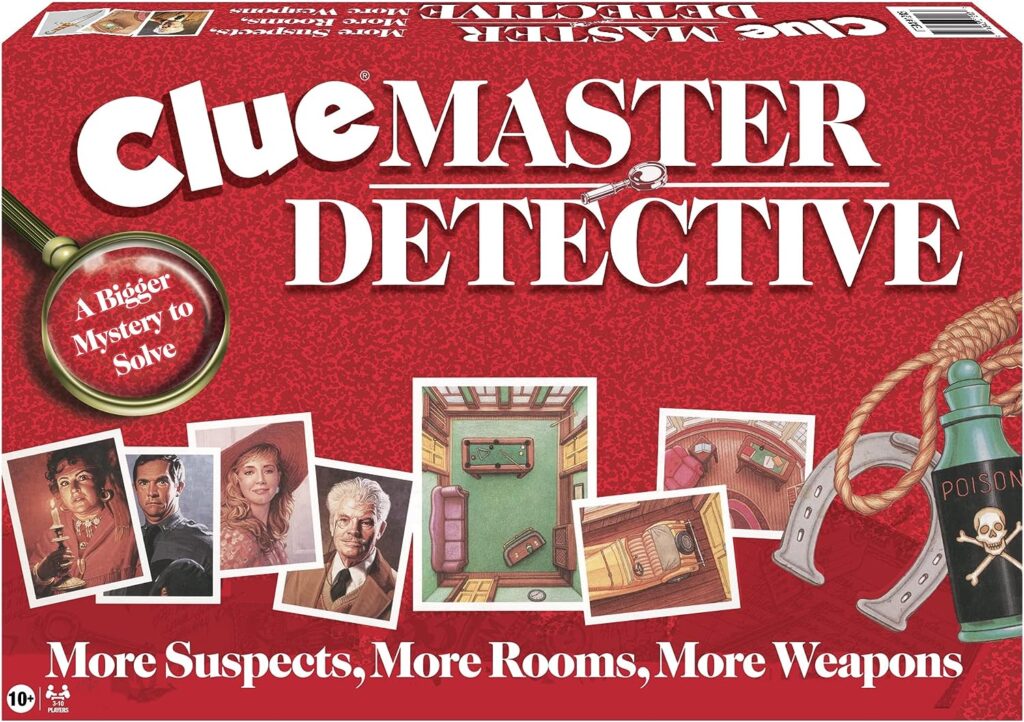 Winning Moves Games Clue Master Detective - Board Game, Multi-Colored, 10 years+
