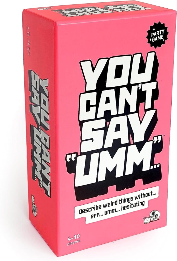 You Cant Say UMM… : A Party Game for Family and Adults, Fast-Paced Family Word Game, Must Have for Game Night